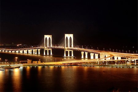 The third bridge of Macau, Sai Wan bridge Stock Photo - Budget Royalty-Free & Subscription, Code: 400-04448754