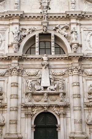 Facade of San Moise Church in Venice, Italy. Photographie de stock - Aubaine LD & Abonnement, Code: 400-04449419