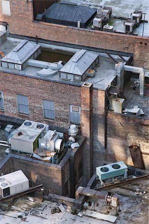 New York City building rooftop. Stock Photo - Budget Royalty-Free & Subscription, Code: 400-04449471