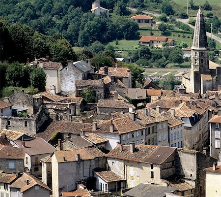 france midi pyrenees caylus village aveyron Photographie de stock - Aubaine LD & Abonnement, Code: 400-04449675