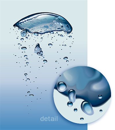 respiro profundo - Air bubbles vibrating in light blue water Photographie de stock - Aubaine LD & Abonnement, Code: 400-04449922