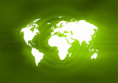 simsearch:400-04002516,k - White world map on abstract green background. Stock Photo - Budget Royalty-Free & Subscription, Code: 400-04440352