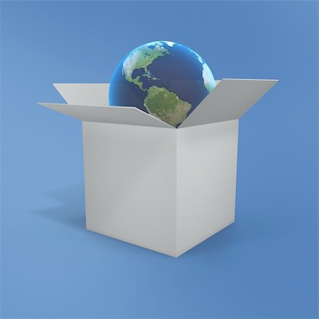 simsearch:400-04806832,k - 3d globe in box Stockbilder - Microstock & Abonnement, Bildnummer: 400-04440892