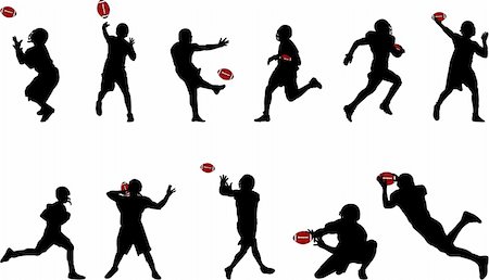 simsearch:400-06095731,k - american football silhouettes Stock Photo - Budget Royalty-Free & Subscription, Code: 400-04441232