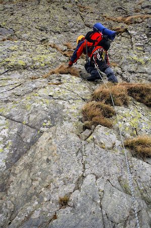 Climbing in Transylvanian Alps, Romania Stock Photo - Budget Royalty-Free & Subscription, Code: 400-04441774