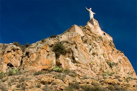 simsearch:400-04066912,k - Monteagudo statue and castle in Murcia, Spain. Stock Photo - Budget Royalty-Free & Subscription, Code: 400-04442026