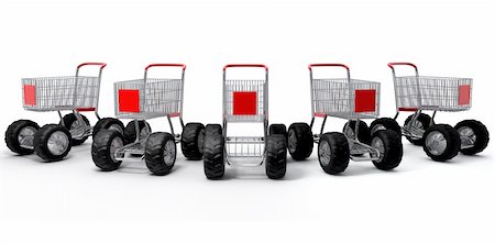 simsearch:400-04164257,k - Shopping cart shop commerce turbo speed group Stock Photo - Budget Royalty-Free & Subscription, Code: 400-04442525