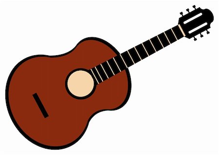 Simple vector guitar graphic Foto de stock - Super Valor sin royalties y Suscripción, Código: 400-04442545
