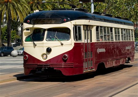 San Francisco Trolley, public transportaion Fotografie stock - Microstock e Abbonamento, Codice: 400-04443314