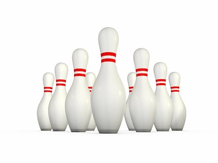 simsearch:400-05163136,k - Ten pin bowling pins ready to be bowled over Stockbilder - Microstock & Abonnement, Bildnummer: 400-04454118