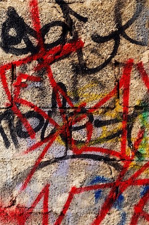 simsearch:400-06134288,k - Image shows graffiti on a wall Photographie de stock - Aubaine LD & Abonnement, Code: 400-04454374