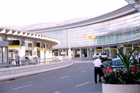 Airport terminal with cars outside Stock Photo - Budget Royalty-Free & Subscription, Code: 400-04455130