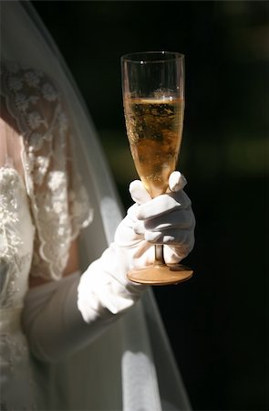 simsearch:400-03929021,k - Glass of champagne in a hand of the bride Stock Photo - Budget Royalty-Free & Subscription, Code: 400-04455992
