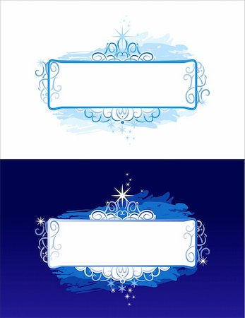 christmas banner / vector background / Two variants for use on a light or dark background Stock Photo - Budget Royalty-Free & Subscription, Code: 400-04456458