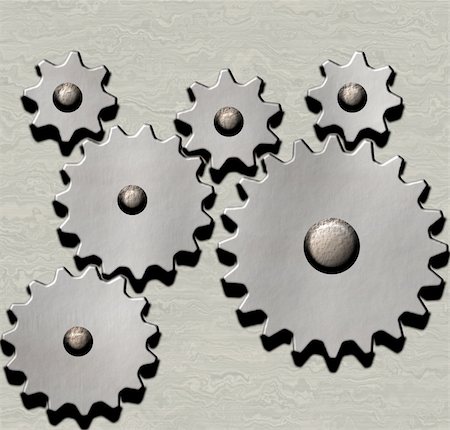 simsearch:400-04567717,k - image of metal clockwork gears on metallic background Stockbilder - Microstock & Abonnement, Bildnummer: 400-04458004