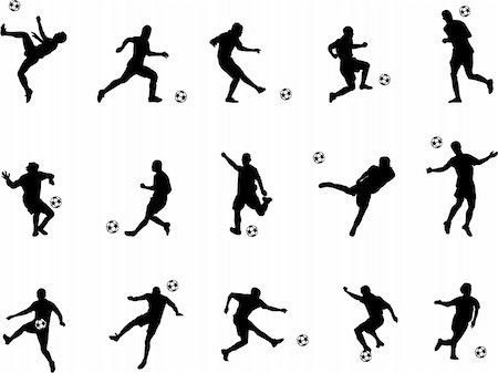 simsearch:400-04809582,k - soccer silhouettes Stock Photo - Budget Royalty-Free & Subscription, Code: 400-04458029
