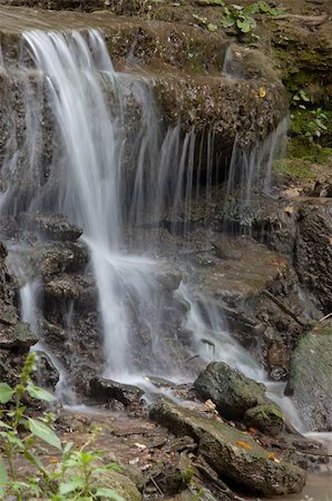 simsearch:400-05305985,k - small waterfall in the forest. long exposure. Stock Photo - Budget Royalty-Free & Subscription, Code: 400-04458346