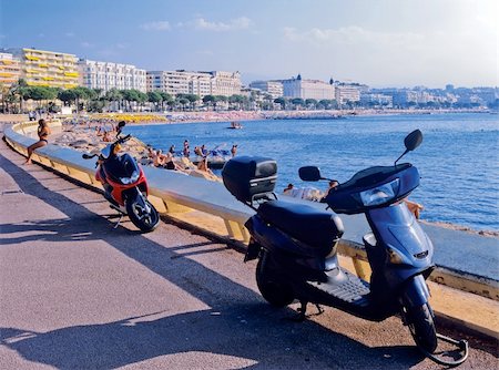 davidmartyn (artist) - beach sea front la croisette cannes  alpes maritime provence south of france cote d'azur france Foto de stock - Super Valor sin royalties y Suscripción, Código: 400-04459024