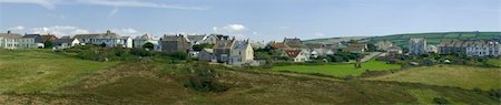 tintagel village the cornish coast cornwall england uk Stockbilder - Microstock & Abonnement, Bildnummer: 400-04459040