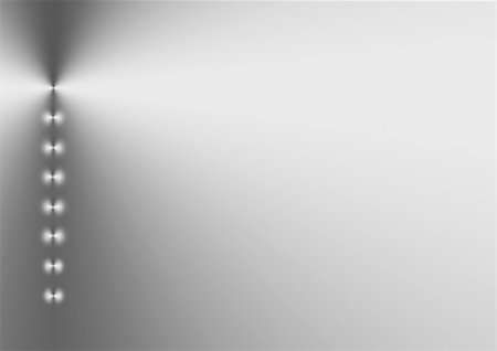 simsearch:400-05148890,k - Eight points of light in a vertical line, left side bias, on a silver grey gradient background. Fotografie stock - Microstock e Abbonamento, Codice: 400-04459254