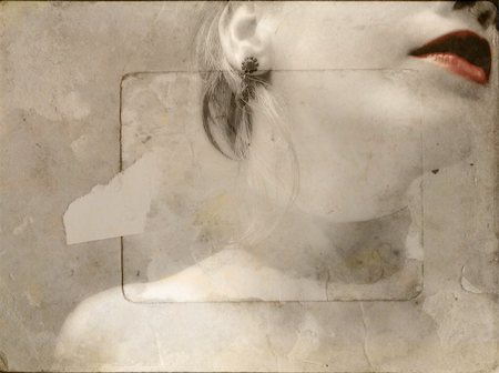 simsearch:400-05676902,k - Sexy red lips in aged sepia paper background Stock Photo - Budget Royalty-Free & Subscription, Code: 400-04459869