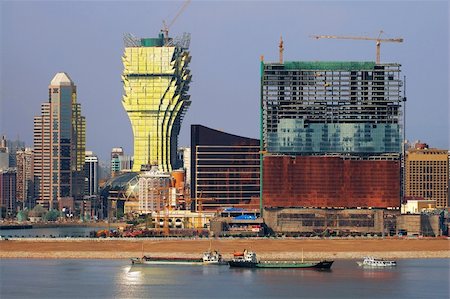 The constructions of new casinos in Macau, the eastern Las Vegas casinos Stock Photo - Budget Royalty-Free & Subscription, Code: 400-04450596