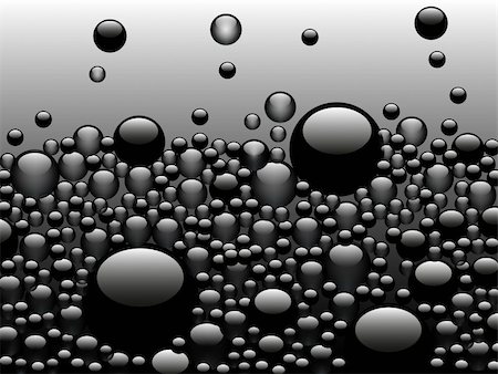 Black Bubbles rising on a dark background - Ideal background or backdrop Stock Photo - Budget Royalty-Free & Subscription, Code: 400-04451635