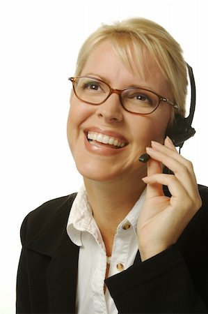 simsearch:400-04233879,k - A beautiful friendly secretary/telephone operator. Photographie de stock - Aubaine LD & Abonnement, Code: 400-04451823