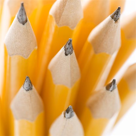 simsearch:400-04451935,k - Close up of group of sharp pencils. Fotografie stock - Microstock e Abbonamento, Codice: 400-04451929