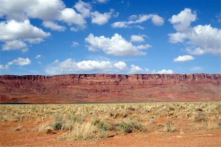 The spectacularly coloured sandstone cliffs of Vermillion Cliffs National Monument in northern Arizona rise to 3,000 feet and stretch for more than 20 miles. Stock Photo - Budget Royalty-Free & Subscription, Code: 400-04452325