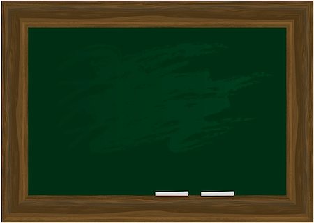 simsearch:400-05183894,k - Vector - Black board in a wooden frame with two pieces of chalk. Copy space. Stock Photo - Budget Royalty-Free & Subscription, Code: 400-04453452