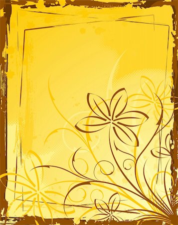 simsearch:400-03995944,k - Grunge paint flower background, element for design, vector illustration Foto de stock - Super Valor sin royalties y Suscripción, Código: 400-04453535