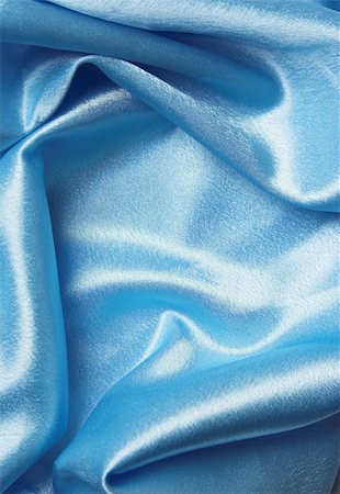 flowing garments - Blue silk folded cloth, soft and shiny. Stock Photo - Budget Royalty-Free & Subscription, Code: 400-04453832