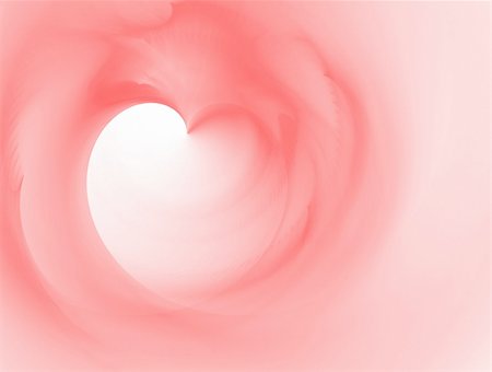 simsearch:400-04464562,k - very smooth rose fractal heart over white Stock Photo - Budget Royalty-Free & Subscription, Code: 400-04464636