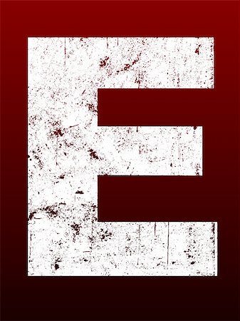 etch - Fat Grunged Letters - E (Highly detailed grunge letter) Stock Photo - Budget Royalty-Free & Subscription, Code: 400-04465163