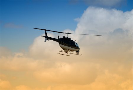 Early morning view of helicopter taking off Stock Photo - Budget Royalty-Free & Subscription, Code: 400-04466469