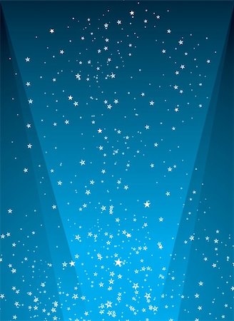 simsearch:400-03944381,k - illustrated starry night background with a radiating light in blue Photographie de stock - Aubaine LD & Abonnement, Code: 400-04466755