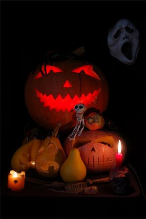 simsearch:400-07103646,k - Halloween and autumn composition. Stock Photo - Budget Royalty-Free & Subscription, Code: 400-04466962