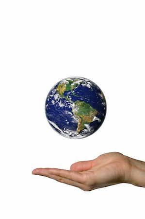simsearch:400-04435331,k - A hand showing the beautifull blue earth Stock Photo - Budget Royalty-Free & Subscription, Code: 400-04467568