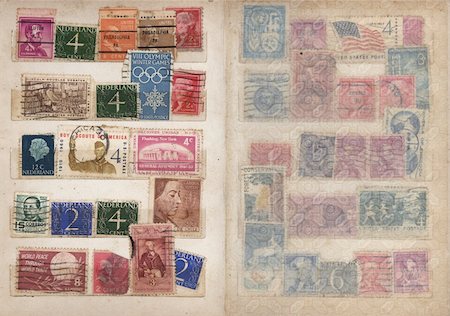 Scans of an old stamp Album, scanned at 1200 dpi (optical resolution) re-sampled bicubic sharper in photoshop. Stock Photo - Budget Royalty-Free & Subscription, Code: 400-04467622