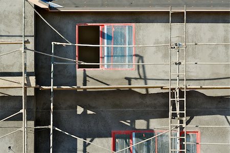 simsearch:400-09096995,k - New Home Construction Site with freshly plastered walls. Photographie de stock - Aubaine LD & Abonnement, Code: 400-04468370