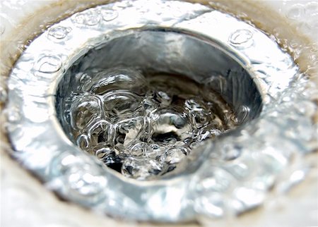 sink with bath bubbles - Down the drain.  Focus on the bubbles Stock Photo - Budget Royalty-Free & Subscription, Code: 400-04469132