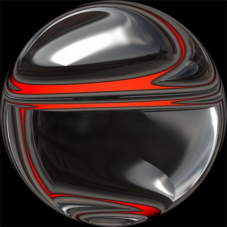 simsearch:400-05041370,k - metallic ball with glowing red core Stock Photo - Budget Royalty-Free & Subscription, Code: 400-04460747