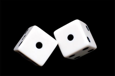 Rolling white dice Stockbilder - Microstock & Abonnement, Bildnummer: 400-04461333