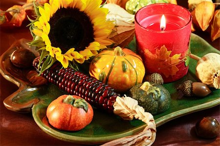 simsearch:400-05674539,k - Table decoration for Thanksgiving or autumn Stock Photo - Budget Royalty-Free & Subscription, Code: 400-04462080
