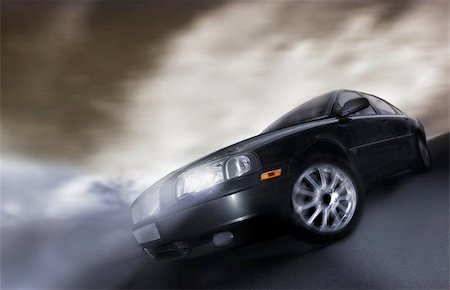 Car on the move Stock Photo - Budget Royalty-Free & Subscription, Code: 400-04463113
