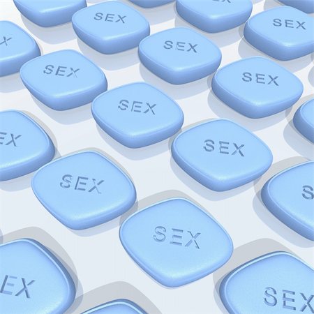 a 3d rendering of blue sex pills Stock Photo - Budget Royalty-Free & Subscription, Code: 400-04463527