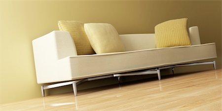 simsearch:400-03964208,k - 3d interior with modern couch Stockbilder - Microstock & Abonnement, Bildnummer: 400-04463675