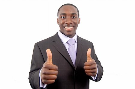 This is an image of business, happily giving the thumbs up. This represents great work, you got the job and your the best. Fotografie stock - Microstock e Abbonamento, Codice: 400-04474193