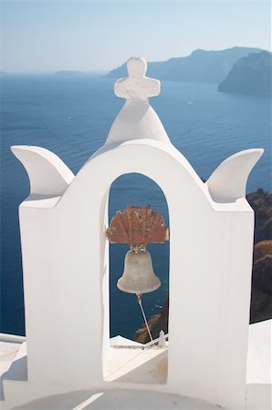 evgeniymeyke (artist) - Bell tower, Santorini, Greece Foto de stock - Super Valor sin royalties y Suscripción, Código: 400-04474395